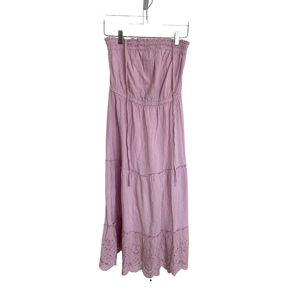 Loft Beach Lavender Eyelet Midi Dress - Picture 2 of 6